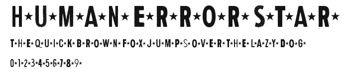Human Error Star Preview