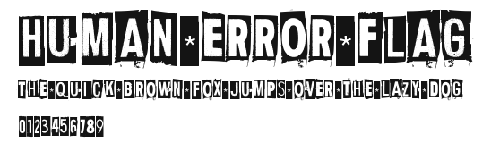 Human Error Flag Preview