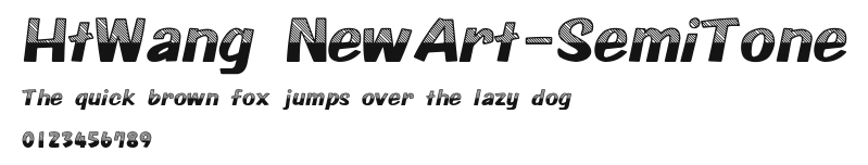 HtWang NewArt-SemiTone Preview
