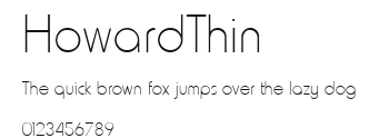 HowardThin Preview
