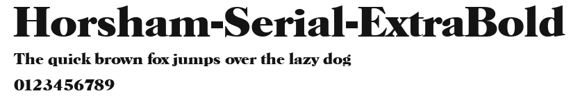 Horsham-Serial-ExtraBold Preview