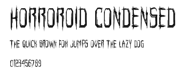 Horroroid Condensed Preview