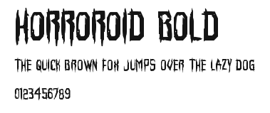 Horroroid Bold Preview