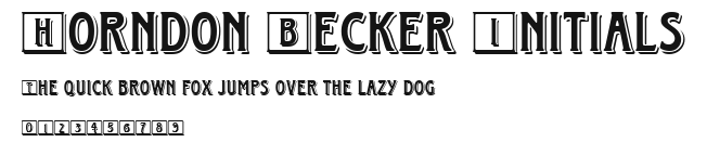 Horndon Becker Initials Preview