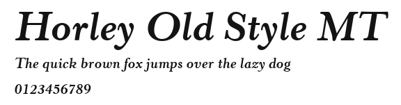 Horley Old Style MT Preview