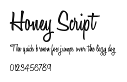 Honey Script Preview