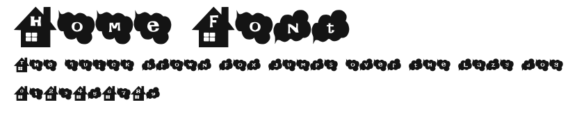 Home Font Preview