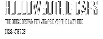 HollowGothic Caps Preview
