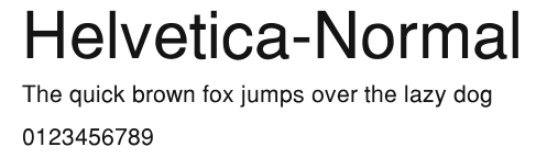 Helvetica-Normal Preview