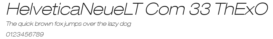 HelveticaNeueLT Com 33 ThExO Preview