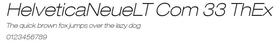 HelveticaNeueLT Com 33 ThEx Preview