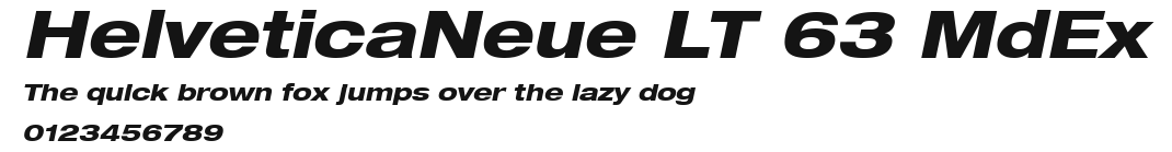 HelveticaNeue LT 63 MdEx Preview