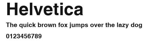 Helvetica Preview