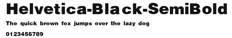 Helvetica-Black-SemiBold Preview