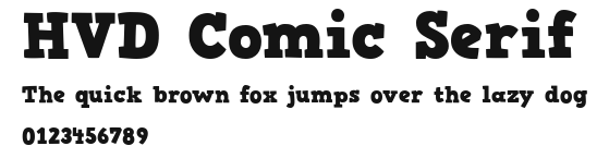 HVD Comic Serif Preview