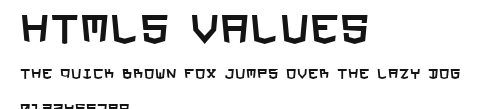 HTML5 Values Preview