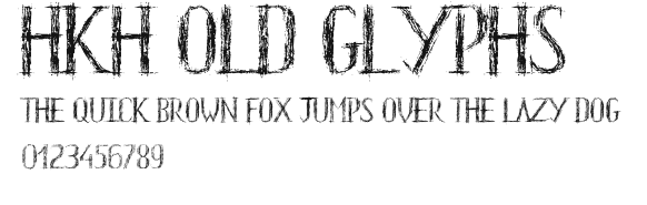HKH Old Glyphs Preview