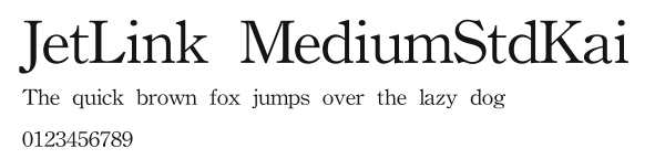 JetLink MediumStdKai Preview