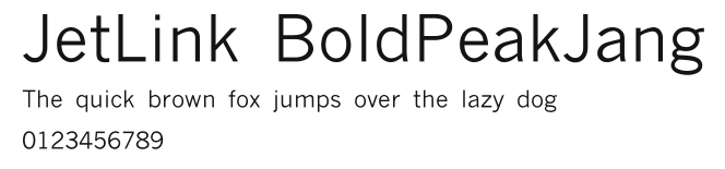 JetLink BoldPeakJang Preview