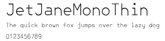 JetJaneMonoThin Preview