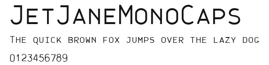 JetJaneMonoCaps Preview