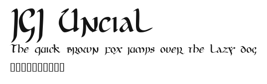JGJ Uncial Preview