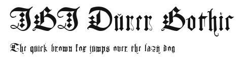 JGJ Durer Gothic Preview