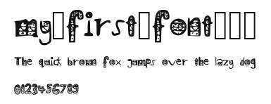 my_first_font___ Preview