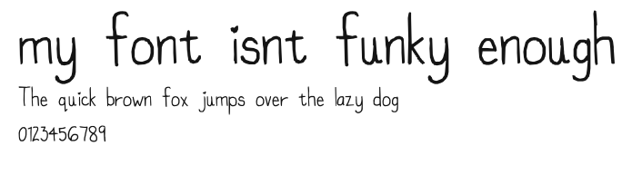 my font isnt funky enough Preview