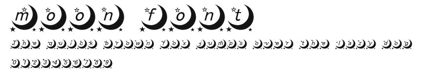 moon font Preview