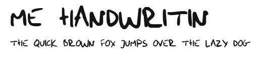 me handwritin Preview