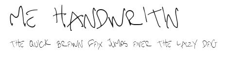 me handwritin Preview