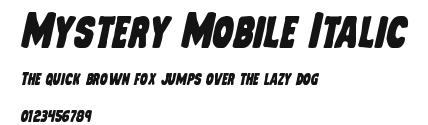 Mystery Mobile Italic Preview