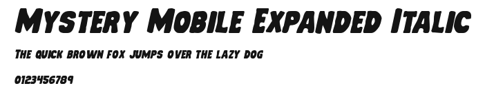 Mystery Mobile Expanded Italic Preview