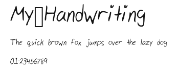 My_Handwriting Preview