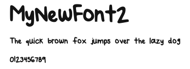 MyNewFont2 Preview