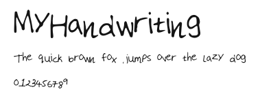 MyHandwriting Preview