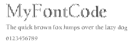 MyFontCode Preview
