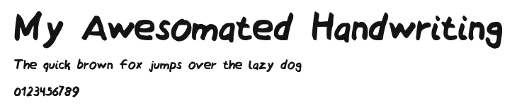 My Awesomated Handwriting Preview