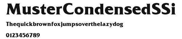 Muster Condensed SSi Preview
