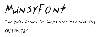MunsyFont   Preview