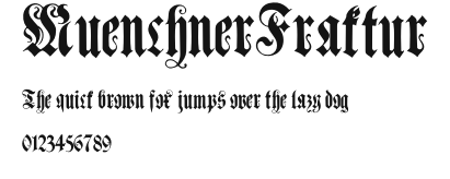MuenchnerFraktur Preview