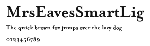 MrsEavesSmartLig Preview