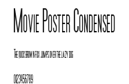 Movie Poster Condensed Preview