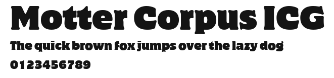 Motter Corpus ICG Preview