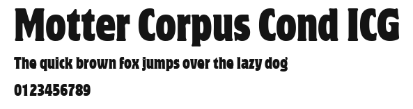 Motter Corpus Cond ICG Preview
