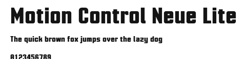 Motion Control Neue Lite Preview