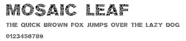 Mosaic leaf Preview