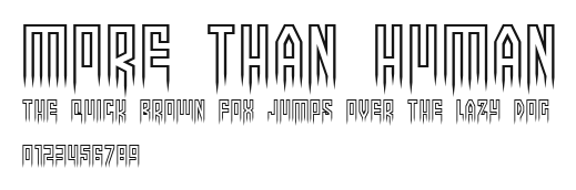 More than human.ttf