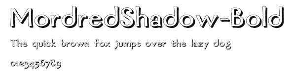 MordredShadow-Bold Preview